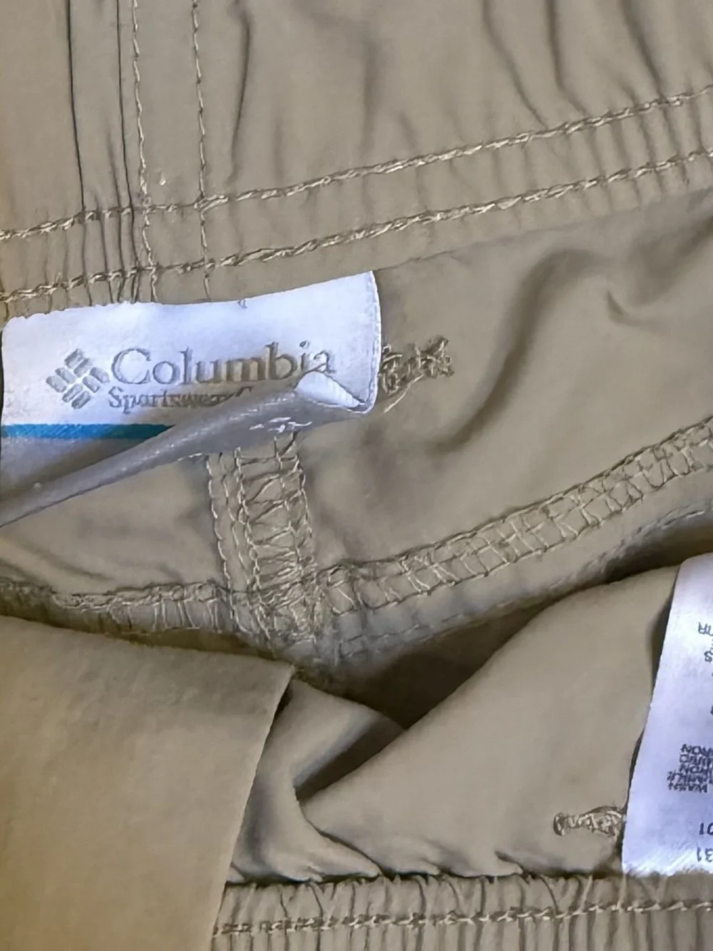 Men's Colombia Olive Casual Elastic Waist Shorts